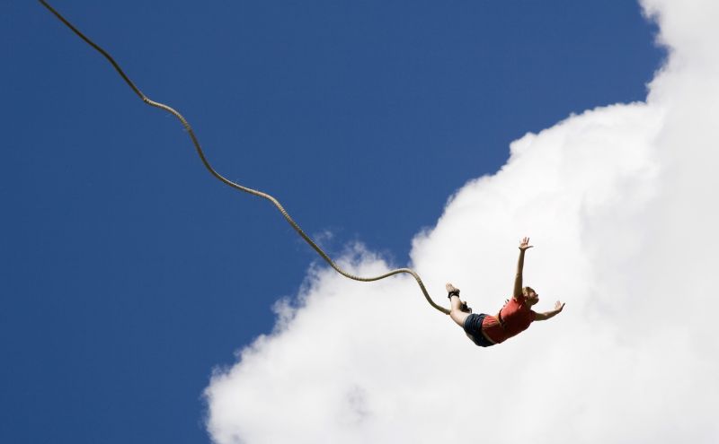 Aradena Bridge: Bungee Jumping auf Kreta